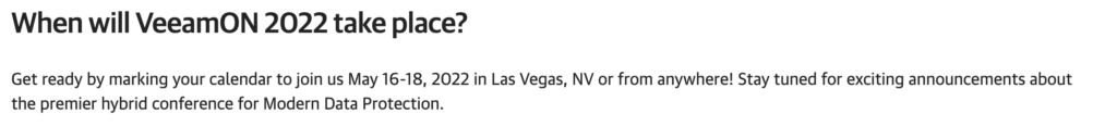VeeamON 2022